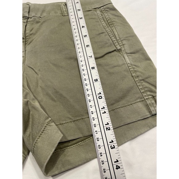 Lot of 2 J.CREW Women's Chino Shorts Size 00 Pink Olive Green Classic Casual - Picture 13 of 16